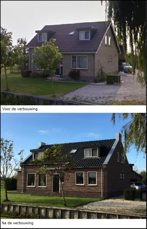 Voor en na verbouwing bungalow Montfoort